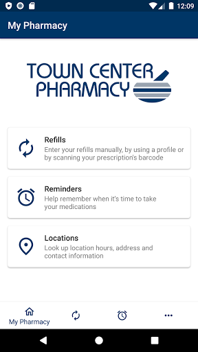 Android application Town Center Pharmacy screenshort