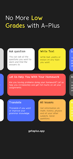 A-Plus: AI Homework Helper Screen 2