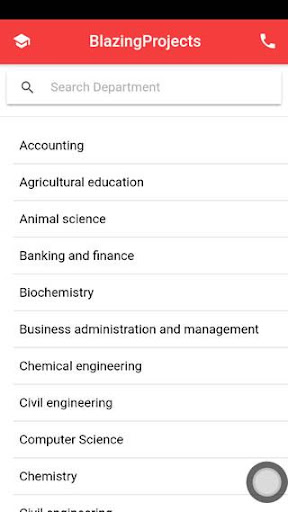 Android application Project topics app - final yea screenshort