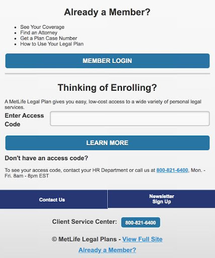 MetLife Legal Plans Screenshot 2 - AppWisp.com