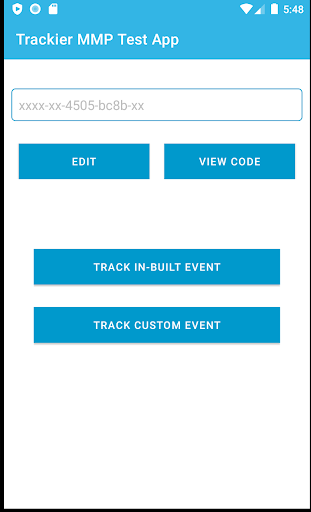 Trackier MMP Test App Screen 2
