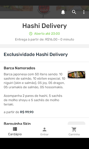 Hashi Delivery Screen 2