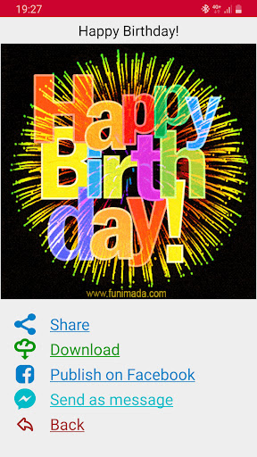 Happy Birthday Cards App Screen 3