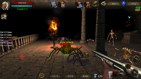 Snímek obrazovky Dungeon Shooter: Dark Temple