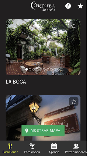 Android application Córdoba de Noche screenshort