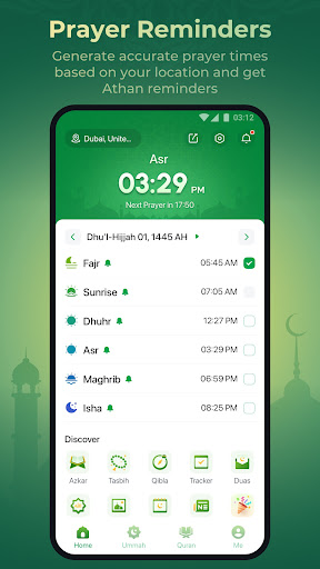 WeMuslim: Athan, Qibla&Quran Screen 2