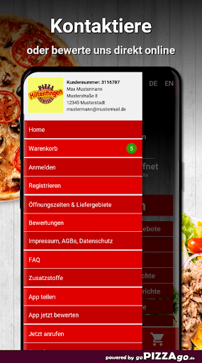 Pizza Service Hiltenfingen Hil Screen 3