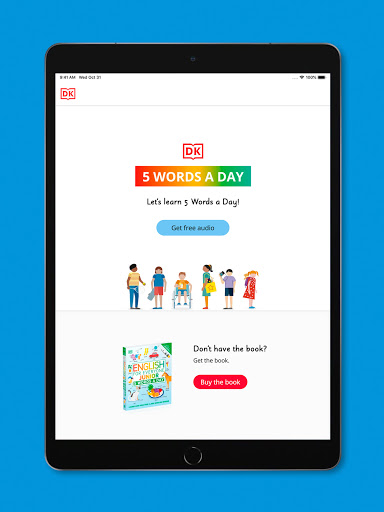 Screenshot of DK 5 Words