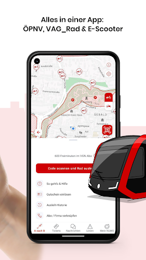 Screenshot of NürnbergMOBIL