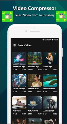 Android application Video Fast Compress screenshort