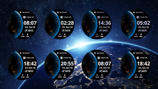 Animated Earth Watch Face screenshot 3