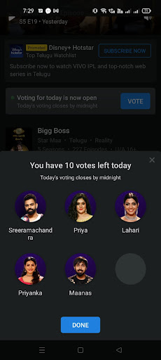 Bigg Boss Telugu Screen 2