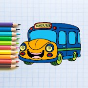 ColorPicks: Cartooon Bus Coloring - FREE