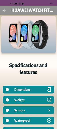 Android application HUAWEI WATCH FIT 2 Guide screenshort