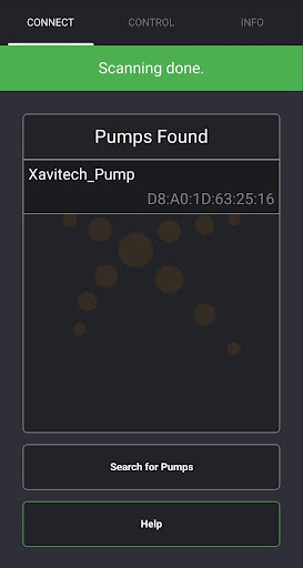 Android application Pump Controller BT screenshort