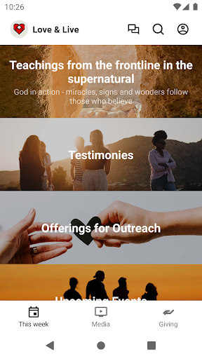 Android application Love And Live More screenshort