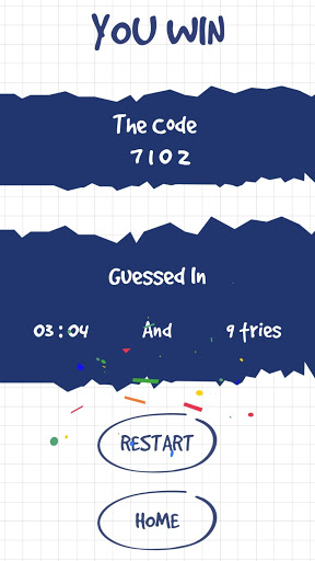 Guess My Code Screen 3