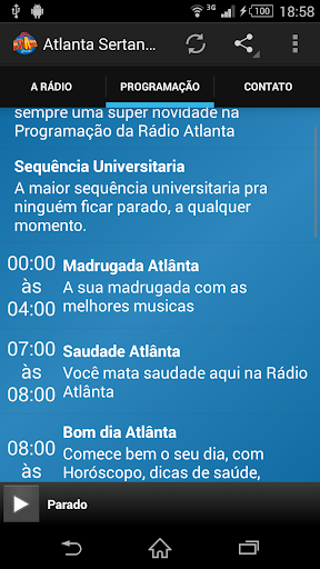 Rádio Atlanta Sertaneja Screen 3