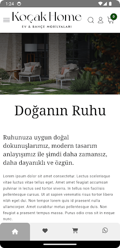 Android application Koçak Home screenshort