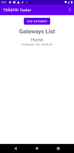 TRÅDFRI Tasker Plugin Screen 3