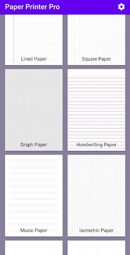 Android application Paper Printer screenshort