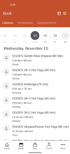 Higher Ground Hot Yoga Screenshot 2 - AppWisp.com