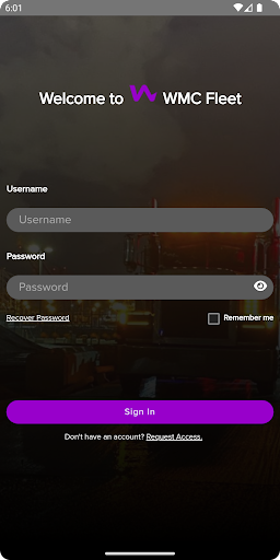 Android application WMC Fleet screenshort