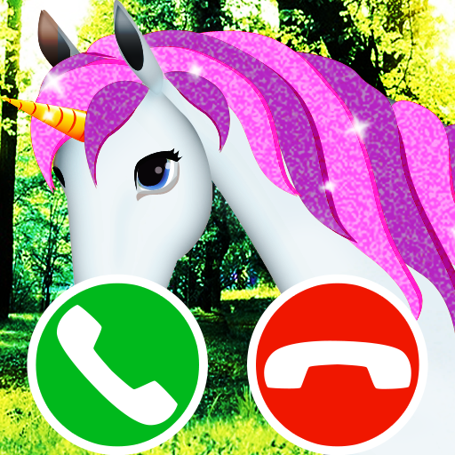 fake call unicorn game  Icon