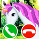 fake call unicorn game - Androidアプリ