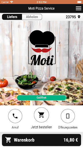 Android application Moti Pizza Service screenshort