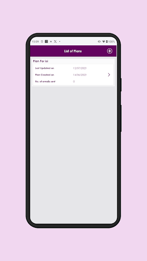 Android application Contingency Plan – Personal screenshort