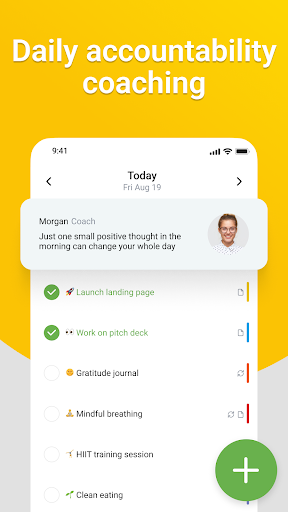Android application GoalsWon™ Accountability Coach screenshort
