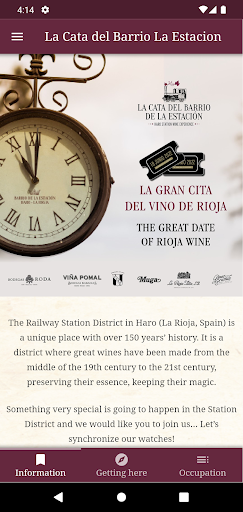 Android application Cata Barrio La Estacion screenshort
