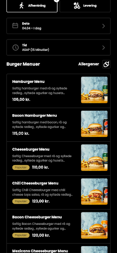 Flame Burger Screen 2