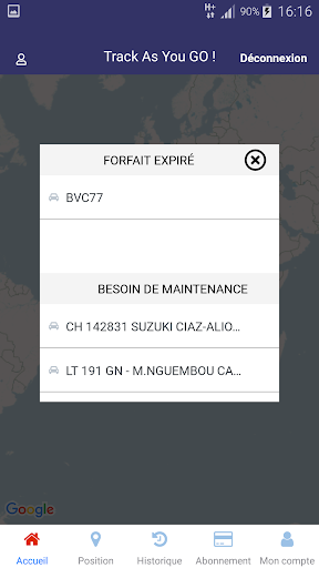 MTN Tracking+ Screen 2