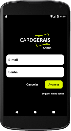 Android application Cardgerais Admin screenshort