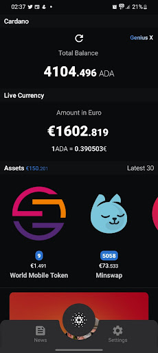 Android application ADAmant screenshort
