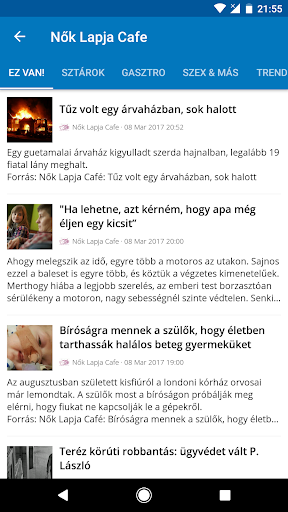 Android application Hungary News screenshort
