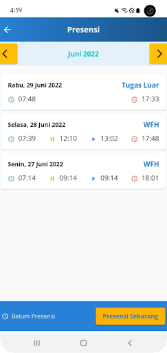MyKSO SCISI - Employee Screen 3