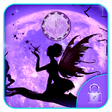 Purple crescent fairy theme icon