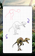 screenshot of How to draw dinosaurs by steps