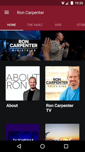 Android application Ron Carpenter screenshort