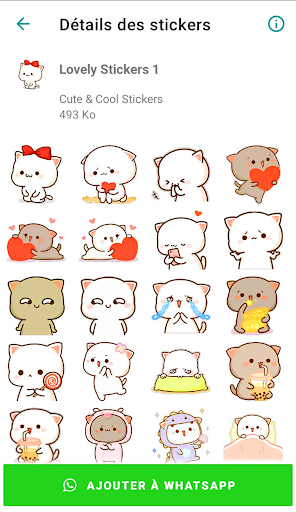 Mochi Cat Stickers - WASticker Screen 2