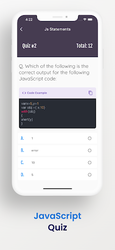Screenshot of Learn JavaScript Offline