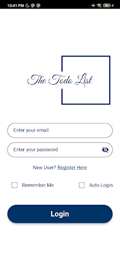 Android application The Todo List screenshort