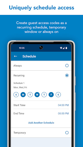 Screenshot of Schlage Home