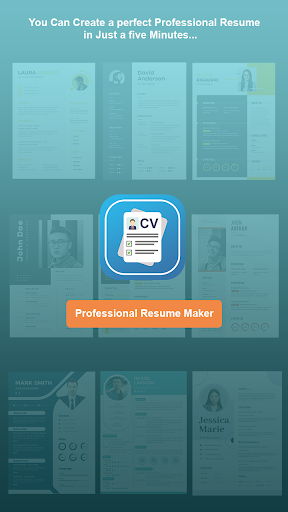 Android application cv resume builder screenshort