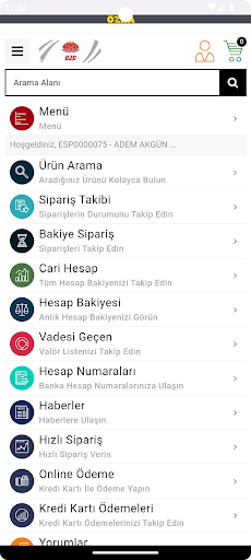 Android application Tekkeliler Otomotiv screenshort