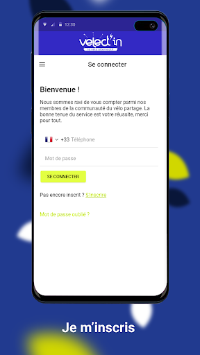 Android application VELECT'IN screenshort