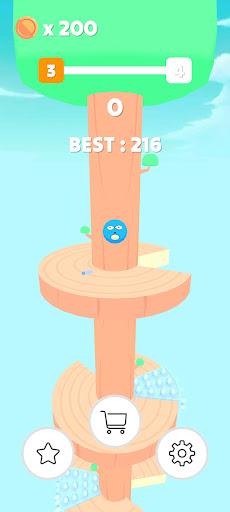 Android application Sanic Ball : Helix Jump screenshort